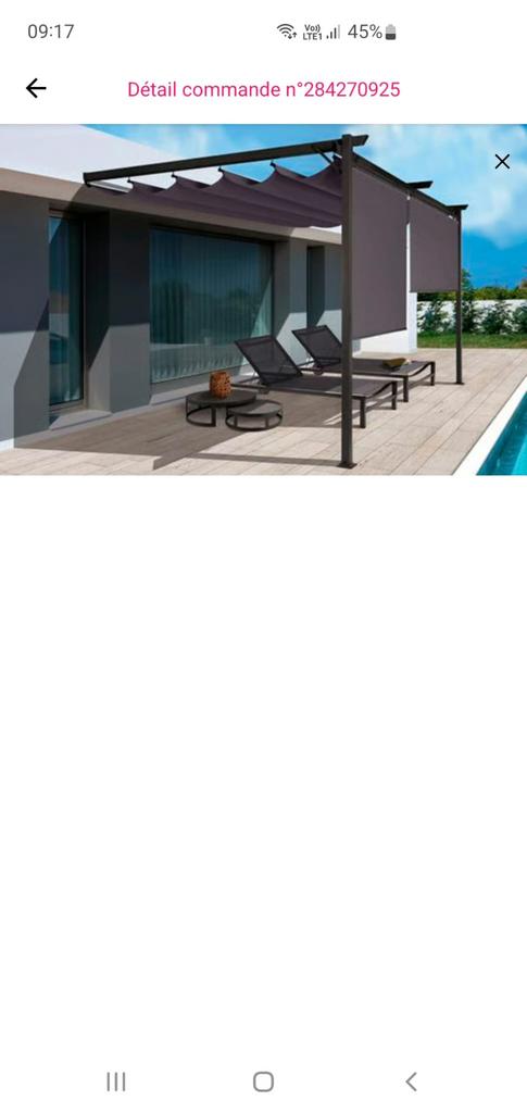 4 stores pour pergola, Jardin & Terrasse, Enlèvement, Comme neuf