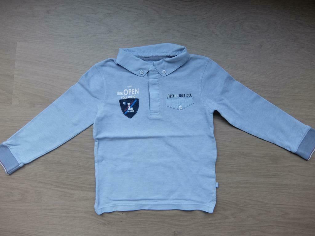 Okaïdi - Polo lange mouwen. 4 jaar, Enfants & Bébés, Vêtements enfant | Taille 104, Garçon, Chemise ou À manches longues, Utilisé