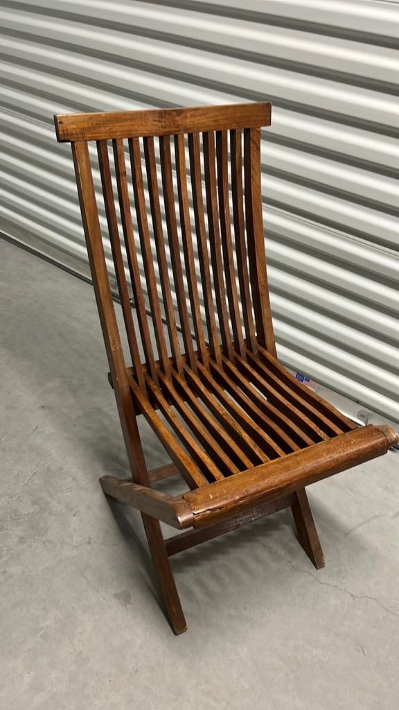 Vouwstoel teak, Ophalen