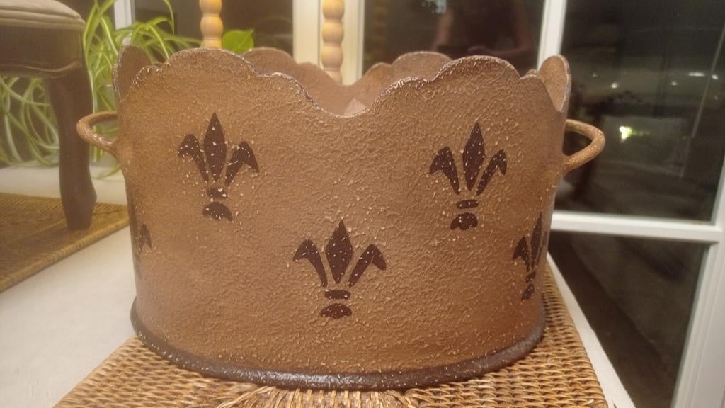 Boîte à fleurs en métal - décorative, Enlèvement ou Envoi, Comme neuf