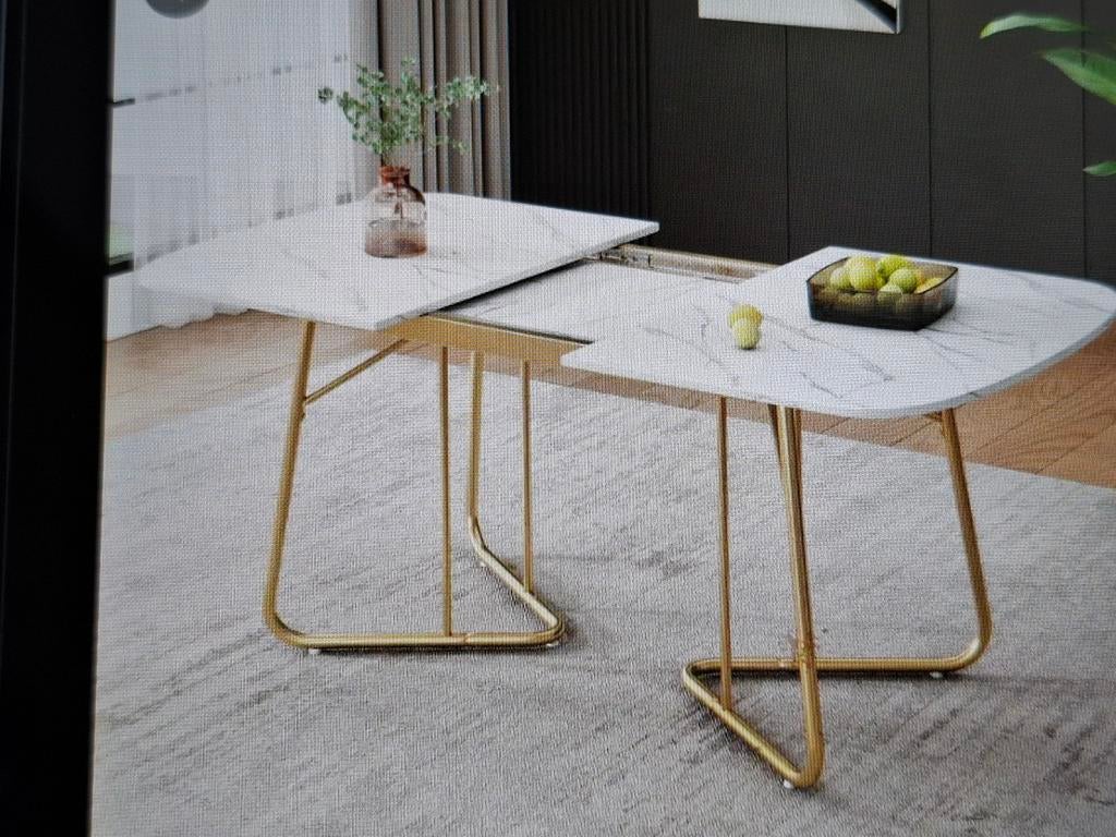 Eetkamertafel, Huis en Inrichting, Tafels | Salontafels, Ophalen, Nieuw, Metaal