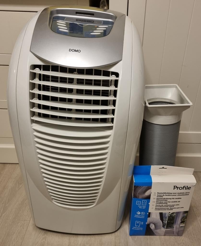 Mobiele Airco Domo
DO335A (14000 BTU), Ophalen, Gebruikt, Verwarmen, Mobiele airco