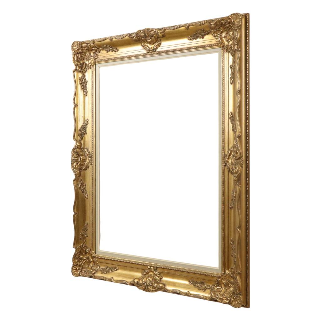 Grote Vergulde Houten Barok Lijst XL Klassiek 104x84cm, Enlèvement, Utilisé, Nvt, Bois