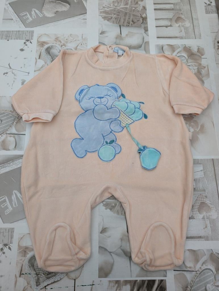 Pyjama en velours Premaman taille 68, Enlèvement ou Envoi, Comme neuf, Vêtements de nuit ou Sous-vêtements, Premaman
