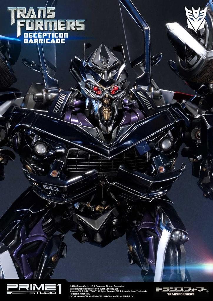 Prime 1 Studio Transformers Barricade, Collections, Transformers, Enlèvement, Comme neuf, Decepticons
