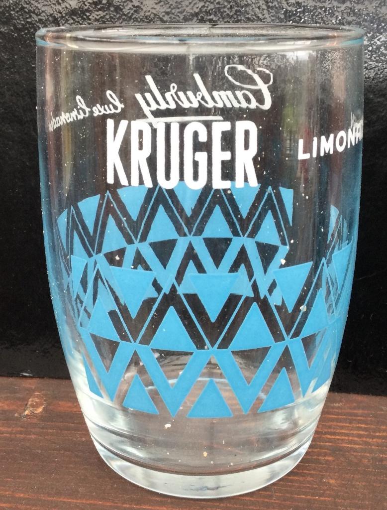 Kruger luxe limonaden  Camburly blauw witte tekst Eeklo, Verzamelen, Ophalen of Verzenden