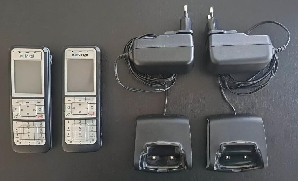 Astra Mitel Draadloze telefoons, Telecommunicatie, Vaste telefoons | Handsets en Draadloos, Gebruikt, 2 handsets, Stralingsarm
