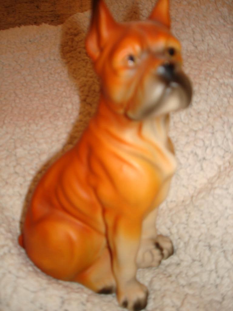keramiek hond boxer, Ophalen of Verzenden, Zo goed als nieuw, Dier