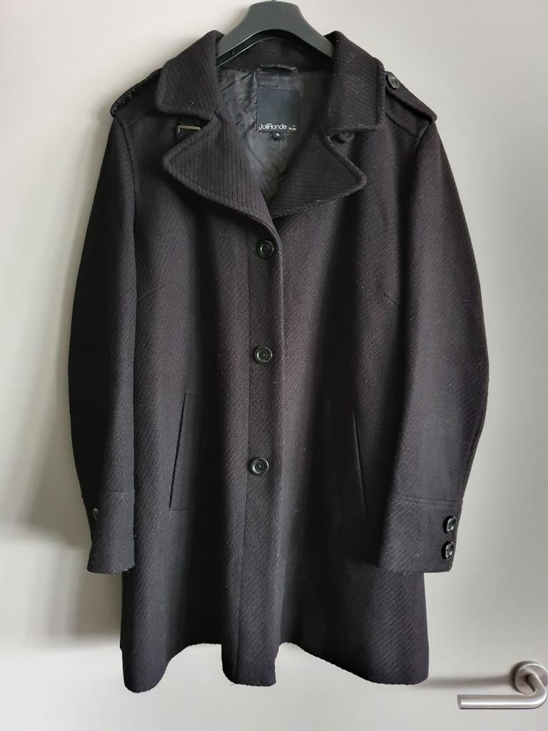 Zwarte mantel van JBC maat XL, Taille 46/48 (XL) ou plus grande, Enlèvement ou Envoi, JBC, Porté