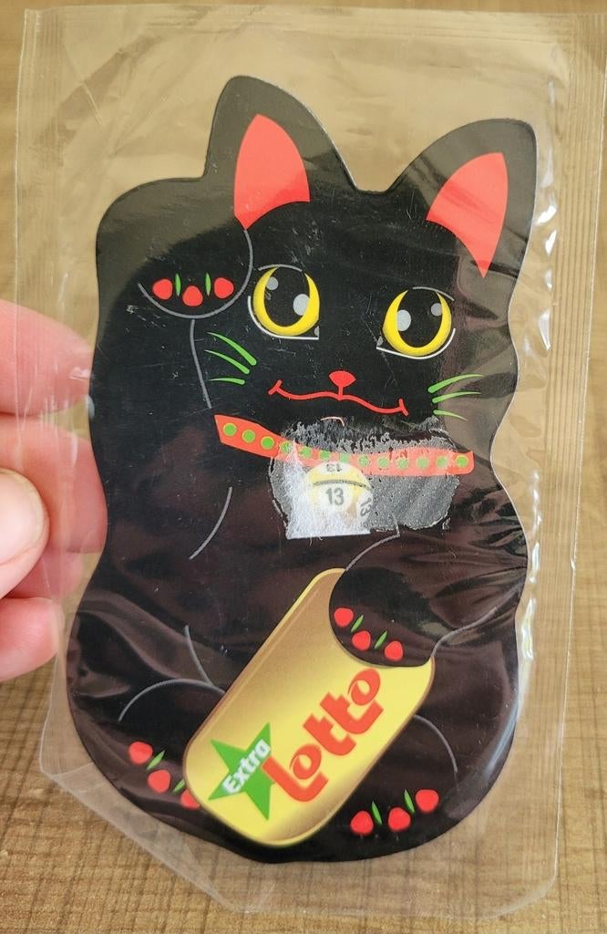 Lotto: Lucky Cat magneet (nieuw!), Collections, Marques & Objets publicitaires, Enlèvement ou Envoi, Neuf, Ustensile