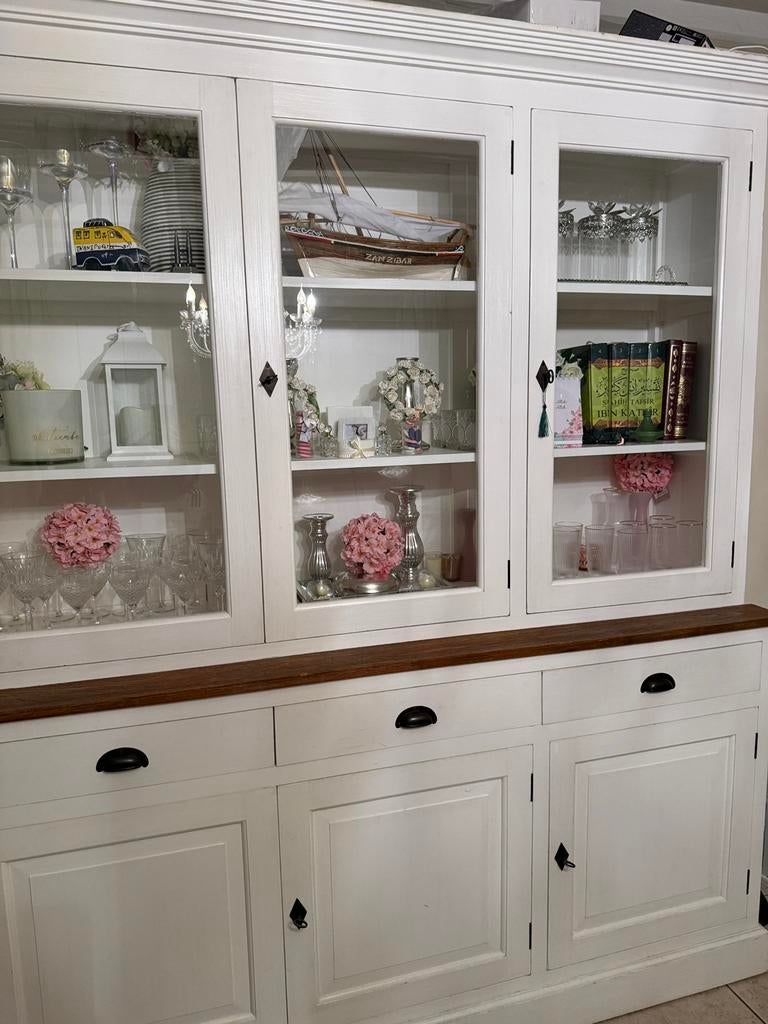 Vitrine Vintage, Maison & Meubles, Avec tiroir(s), 150 à 200 cm, Vitrine style rustique, Enlèvement