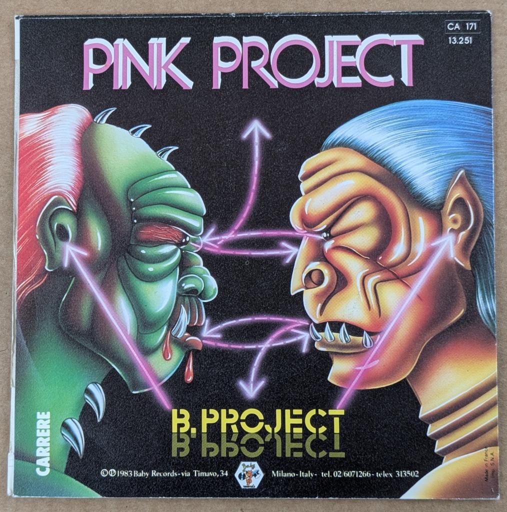 Pink Project - B. Project - Vinyle 45T 7", Enlèvement ou Envoi, Utilisé, Pop rock