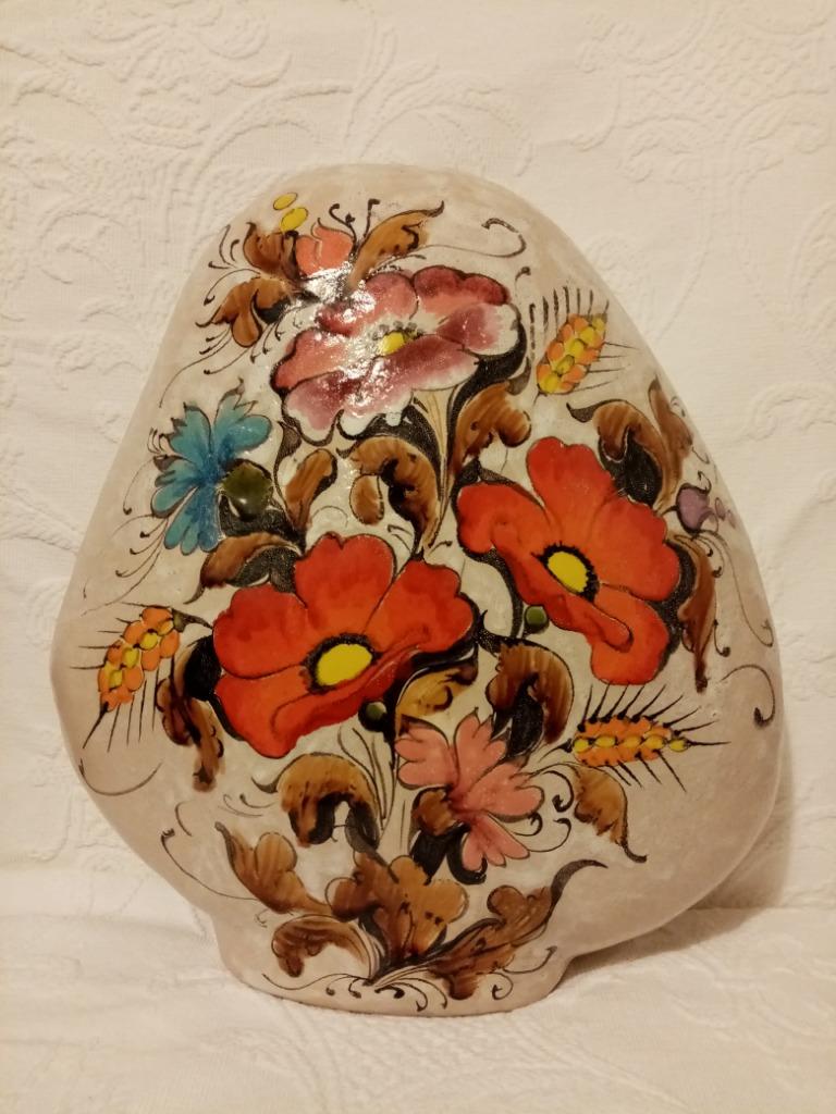 Vase déco céramique italien par Elio Schiavon 1970s  31cm, Antiquités & Art, Antiquités | Céramique & Poterie, Enlèvement ou Envoi