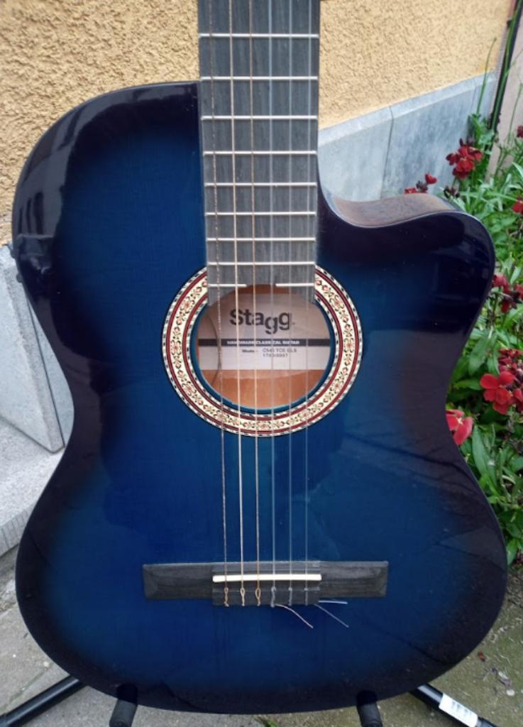 Electro-akoestische klassieke gitaar Stagg, Enlèvement, Comme neuf, Avec capteur (piezo)