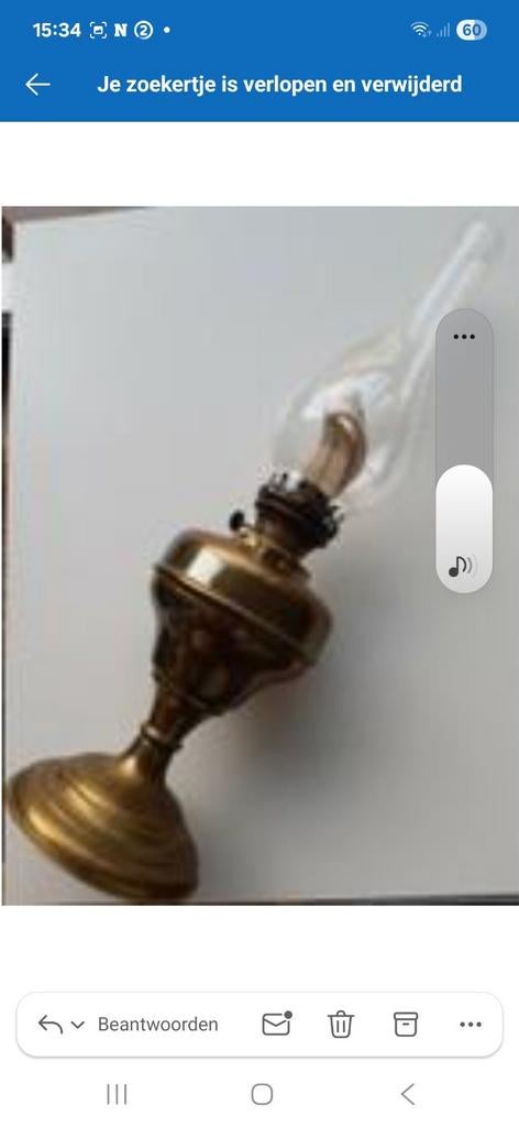 Olielamp, Ophalen