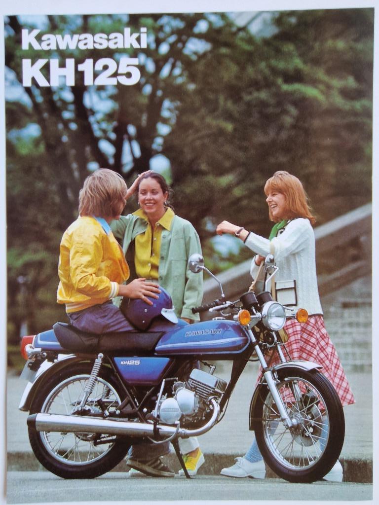 Kawasaki folders brochures van de jaren 60 tot heden, Motoren, Ophalen of Verzenden, Kawasaki