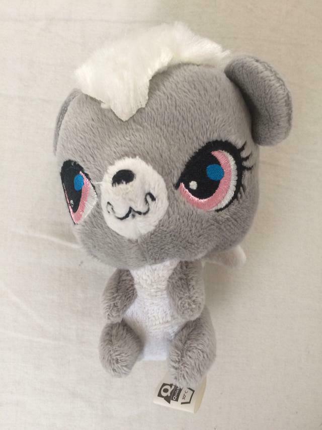 pluchen pluche Littlest Petshop grijs knuffel, Ophalen of Verzenden, Zo goed als nieuw, Overige typen