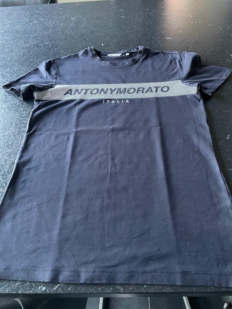 Donkerblauw T-shirt Antony Morato maat S, Ophalen, Antony Morato, Blauw, Gedragen