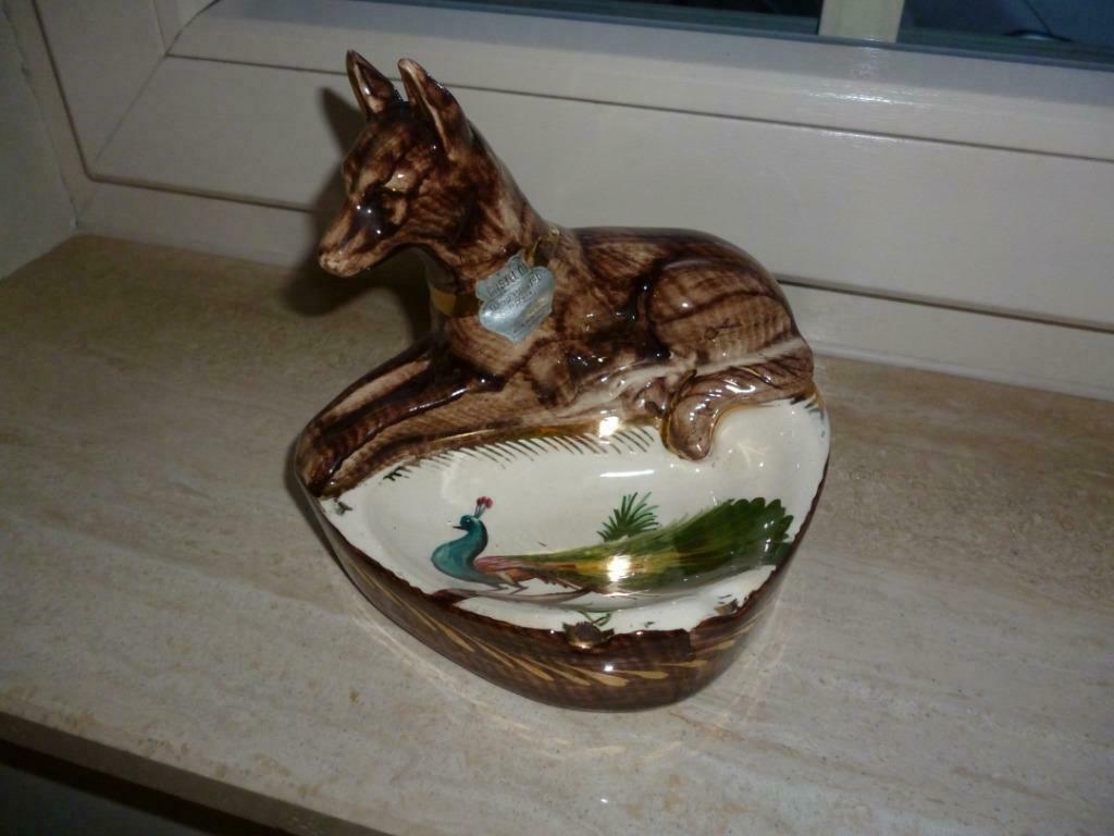 Castelord handpainted BH Made in Belgium keramiek hond, Antiek en Kunst, Ophalen