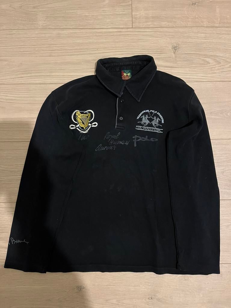 Manches longues La Martina taille XL, Enlèvement ou Envoi, Comme neuf, Taille 56/58 (XL), Noir