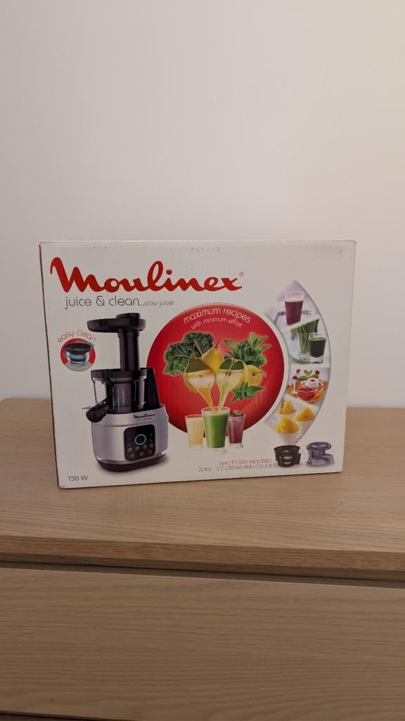 Moulinex Juice & Clean Slow juicer - 150W, Elektronische apparatuur, Ophalen, Nieuw, Vaatwasserbestendig