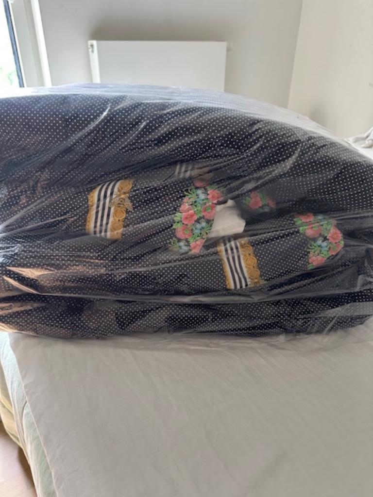 Bed dekset Gianni Versace, Huis en Inrichting, Ophalen, Zo goed als nieuw, Blauw