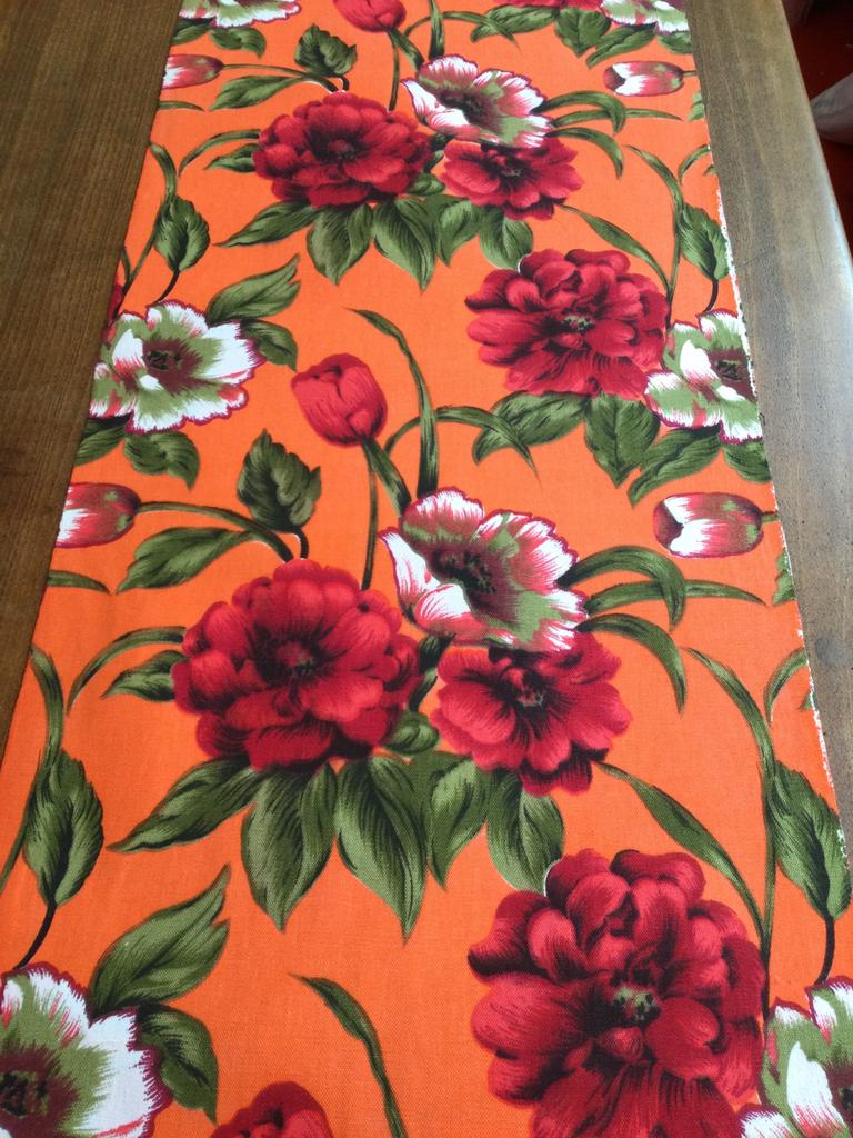Seventies stof, Hobby en Vrije tijd, Stoffen en Lappen, Ophalen, Nieuw, Oranje, 30 tot 120 cm