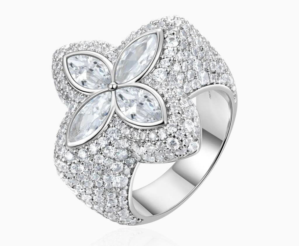 Moisonite diamante armand + ring, Enlèvement ou Envoi, Comme neuf