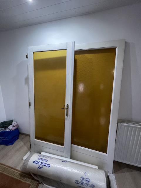 Dubbele binnendeur massief hout, Ophalen, Gebruikt, 80 tot 100 cm, Binnendeur