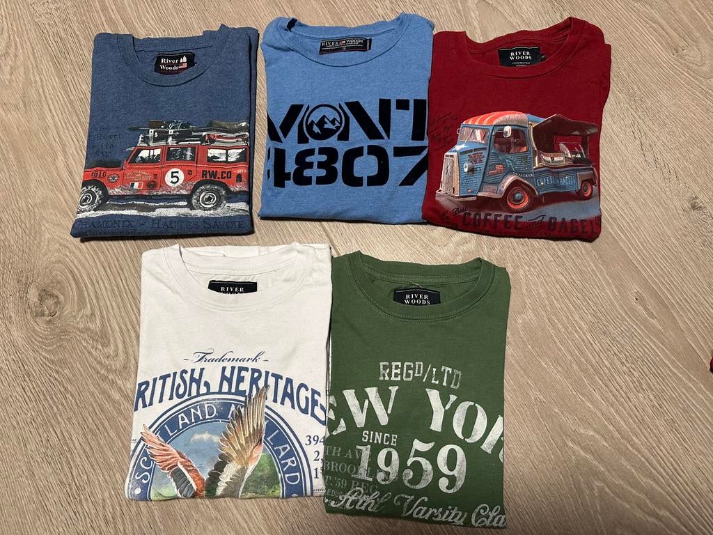 River woods pakket longsleeves maat 10, Kinderen en Baby's, Kinderkleding | Maat 140, Ophalen of Verzenden, Zo goed als nieuw