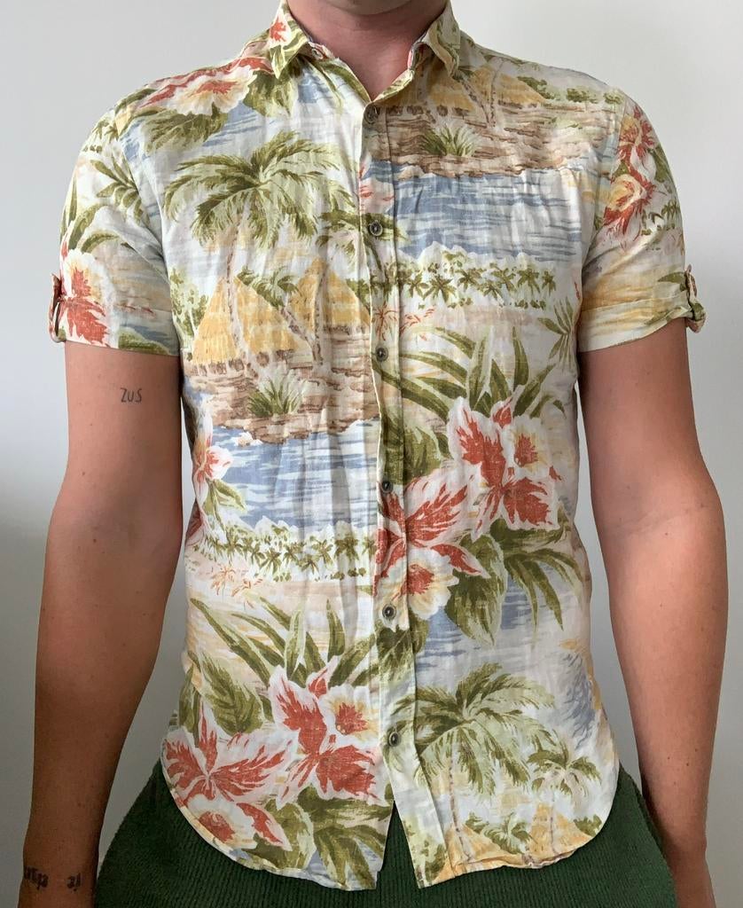 Chemise safari Zara pour homme taille S, Enlèvement ou Envoi, Autres couleurs, Tour de cou 38 (S) ou plus petit, Comme neuf