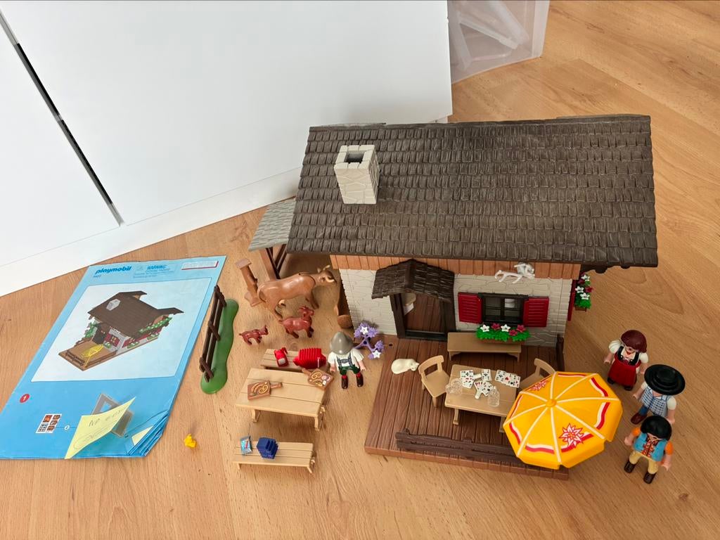 Playmobil berghut nr 5422 - tamelijk compleet, Kinderen en Baby's, Speelgoed | Playmobil, Ophalen, Zo goed als nieuw