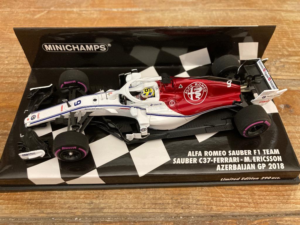 Charles Leclerc 1:43 Azerbaijan GP 2018 Alfa Romeo Sauber, Ophalen of Verzenden, Nieuw, Formule 1