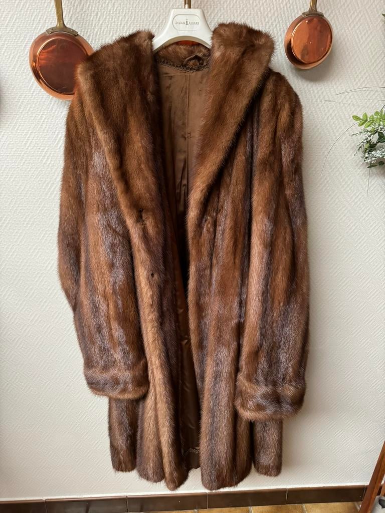 Manteau en Vison ( Véritable ) ÉTAT impeccable !, Nieuw, Maat 46/48 (XL) of groter