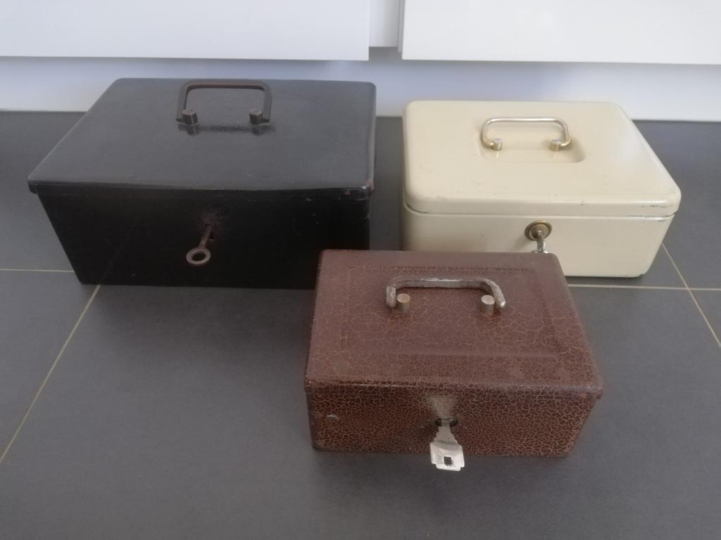 Geldkistjes, Ophalen of Verzenden, Gebruikt, Brandkast