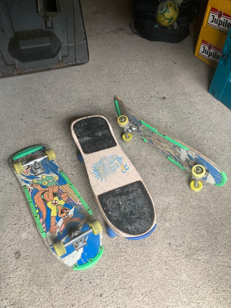 lot de 3 skateboards, Sport en Fitness, Skateboarden, Ophalen, Gebruikt