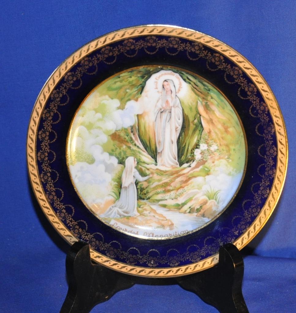 assiette decorative apparition de lourdes porcelaine limoges, Enlèvement ou Envoi