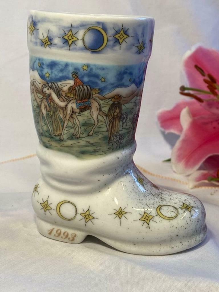 VINTAGE Eschenbach-porselein De kerstlaars 93 LIMITIERTE EDI, Antiek en Kunst, Ophalen of Verzenden