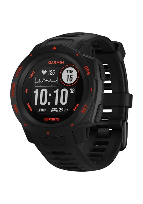Garmin Instinct Sports waterdichte GPS-smartwatch zwart/rood, Sport en Fitness, Ophalen of Verzenden, Nieuw, Garmin, Met loopsnelheid