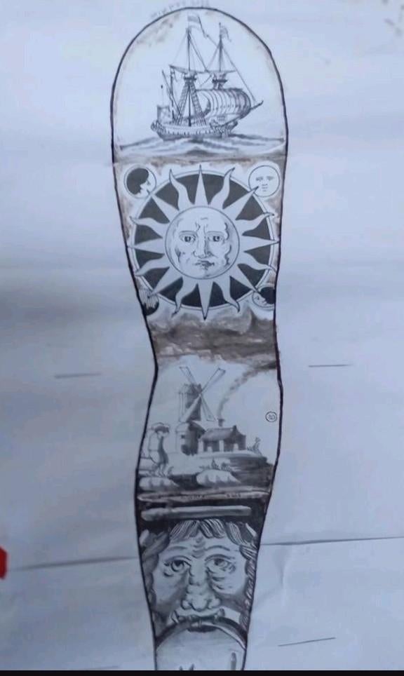 Design de tatouage Delft, Enlèvement ou Envoi