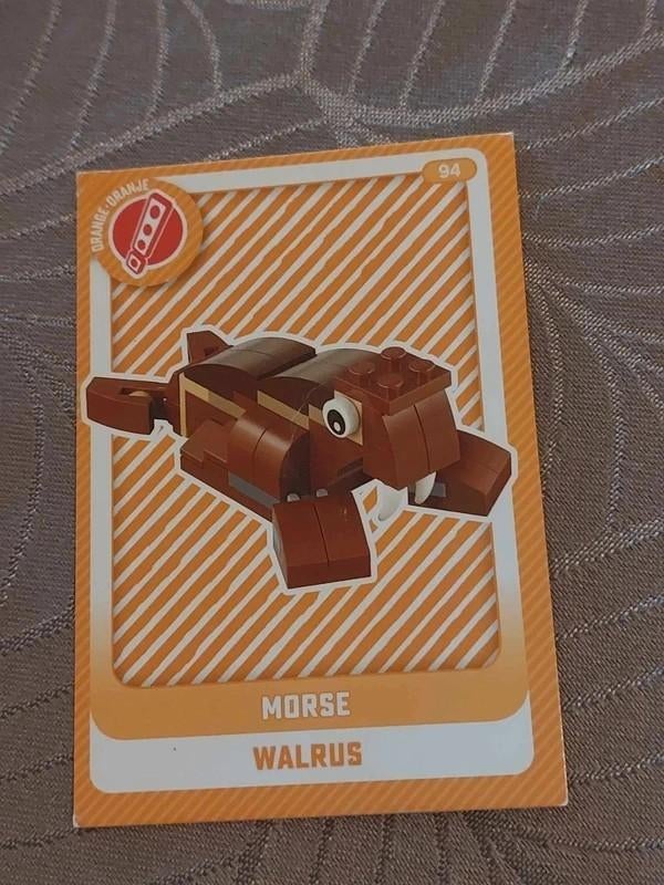 Lego / Verzamelkaart / Walrus, Verzenden, Zo goed als nieuw, Lego