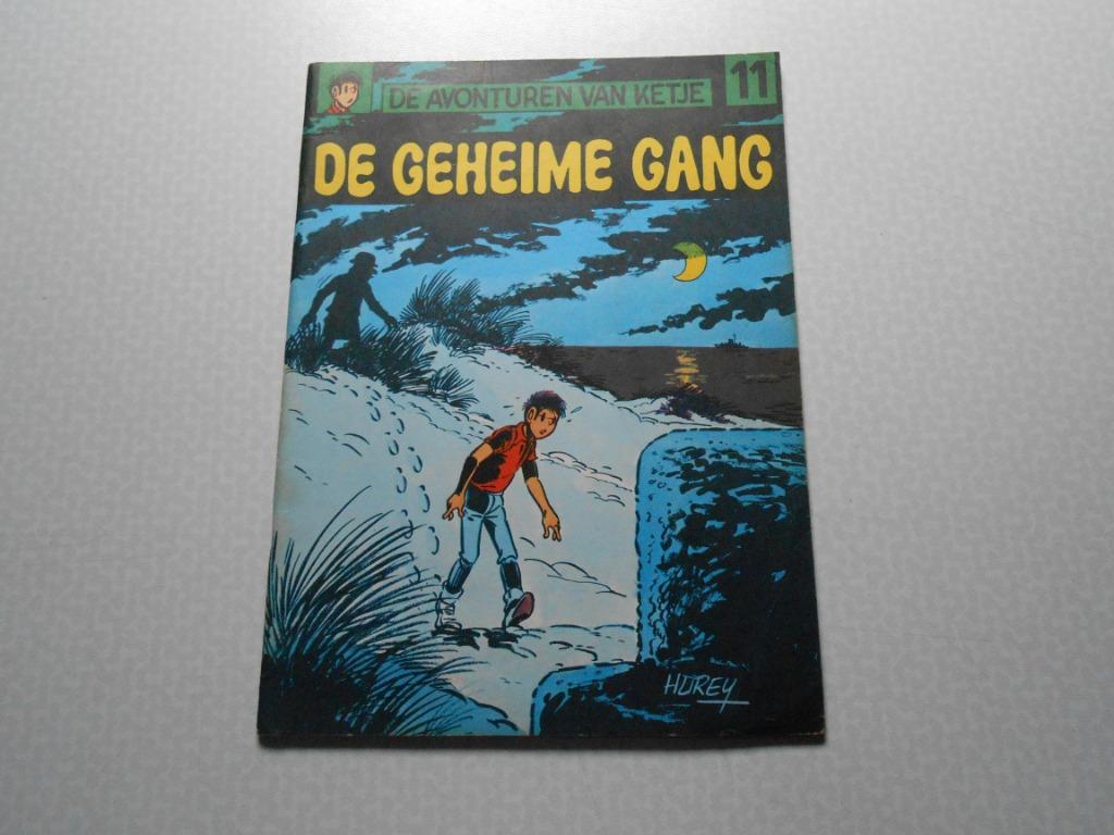 Ketje en co 11 De geheime gang 1970. 1 ste druk., Boeken, Gelezen, Hurey, Eén stripboek, Ophalen of Verzenden