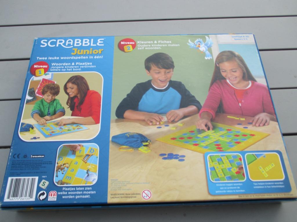 Scrabble junior Mattel, Ophalen of Verzenden, Gebruikt