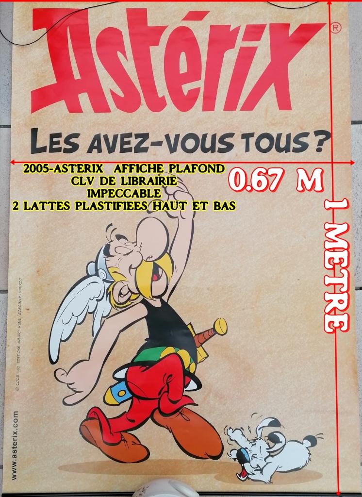 2005-ASTERIX AFFICHE PLAFOND 1M SUR 0.67 CM, Enlèvement ou Envoi, Astérix et Obélix, Neuf, Image, Affiche ou Autocollant