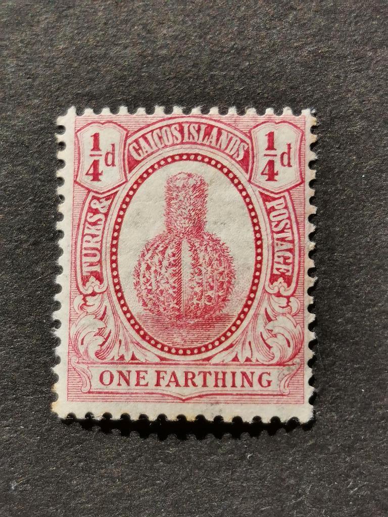 Turks & Caicos Islands 1910 - flora - cactus - Turkse muts *, Postzegels en Munten, Ophalen of Verzenden, Postfris, Midden-Amerika