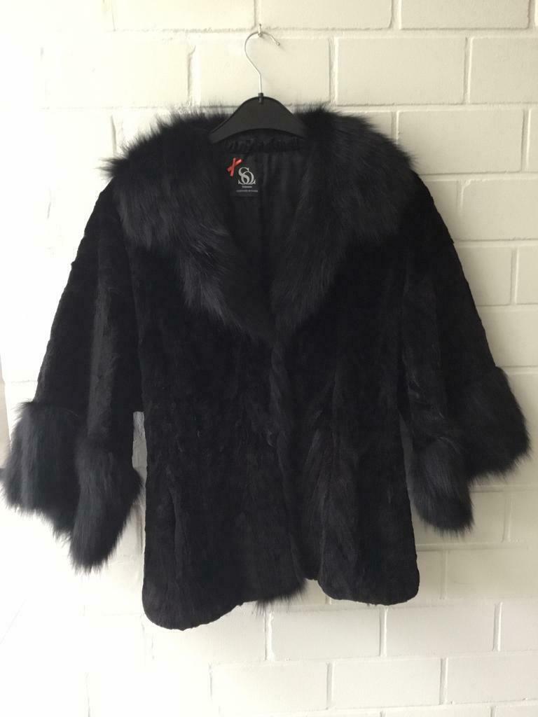 Jas in pels SINEQUANONE DESIGNED IN PARIS, Kleding | Dames, Jassen | Winter, Maat 38/40 (M), Sinequanone, Zwart, Ophalen of Verzenden