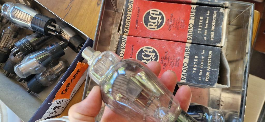 Vacuum tubes ontvanger zender  radio versterker TV  lampen, Enlèvement, Utilisé