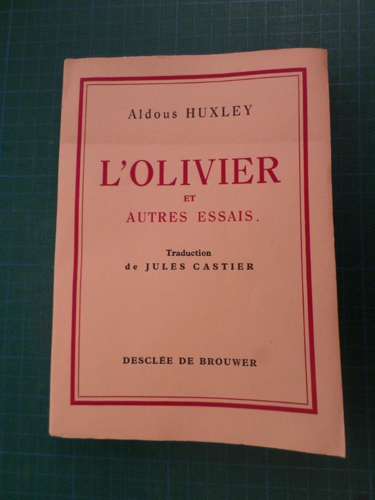 L’olivier et autres essais (Aldous Huxley) – 1946 – 295 page, Boeken, Europa overig, Ophalen of Verzenden, Aldous Huxley, Gelezen