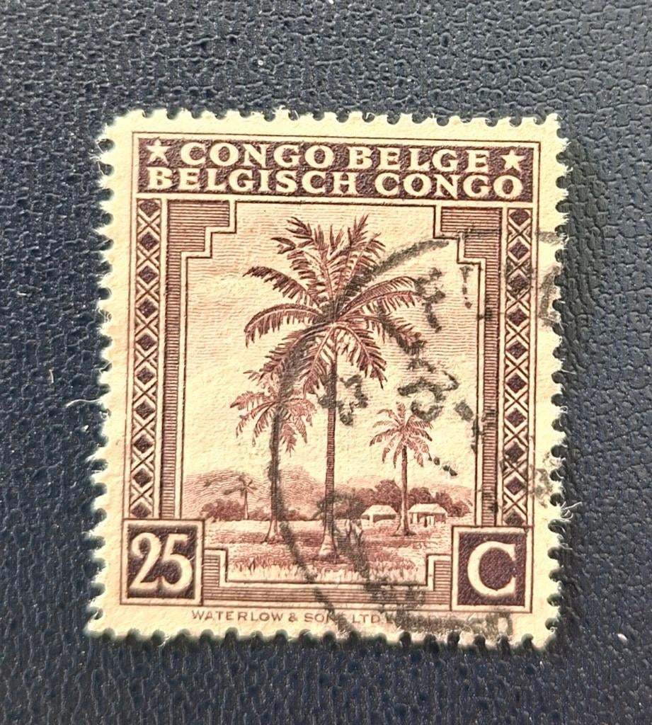 Timbre OBP 252 du Congo belge, Enlèvement ou Envoi, Affranchi, Oblitéré