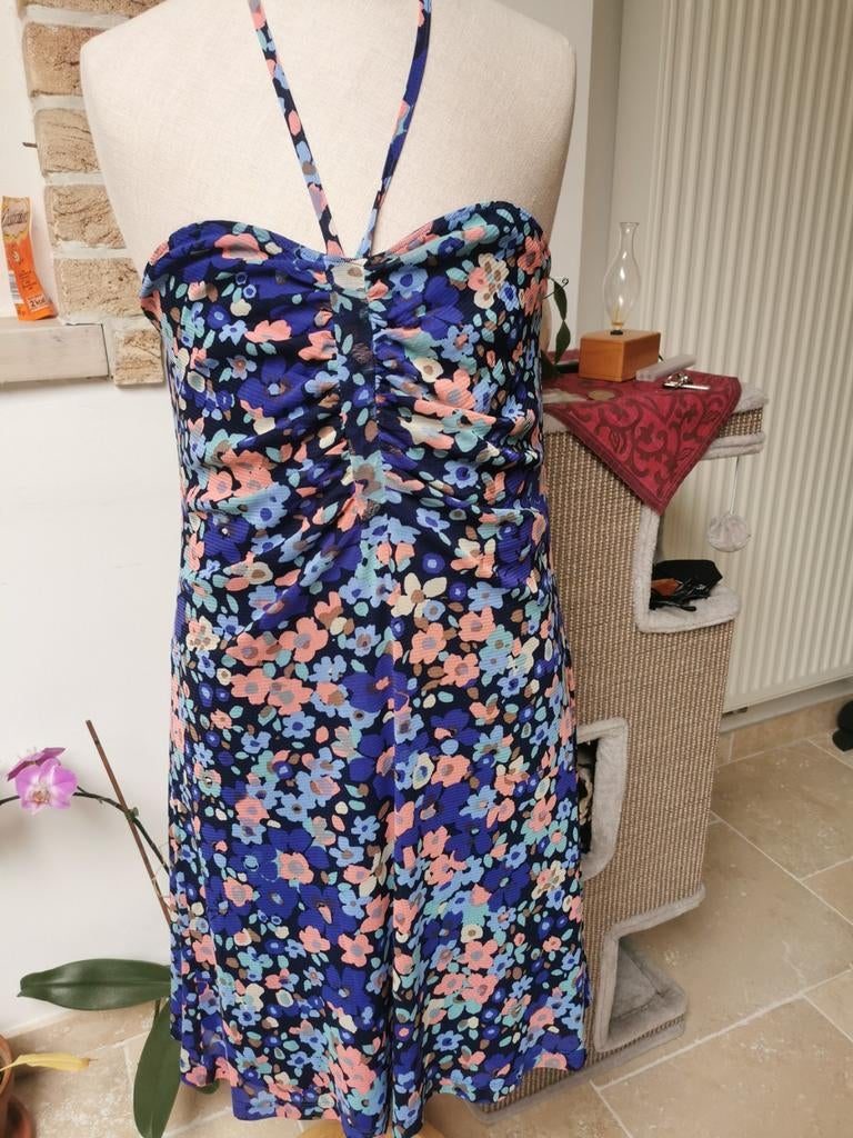 Belle robe d'été fleurie de la marque WE, Taille 42/44 (L), Enlèvement ou Envoi, Comme neuf, Longueur genou